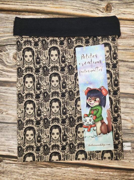 Pochette à livre - Mercredi Addams