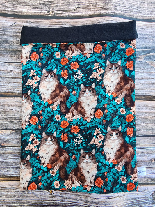 Pochette à livre - Joli chat printannier