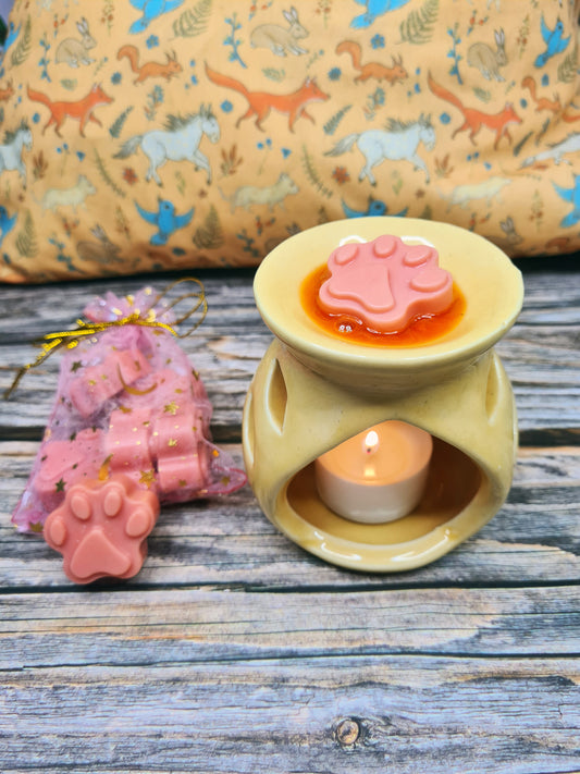 Petit fondant parfumé en forme de patoune. Parfum caramel beurre salé. Parfum de grâce 