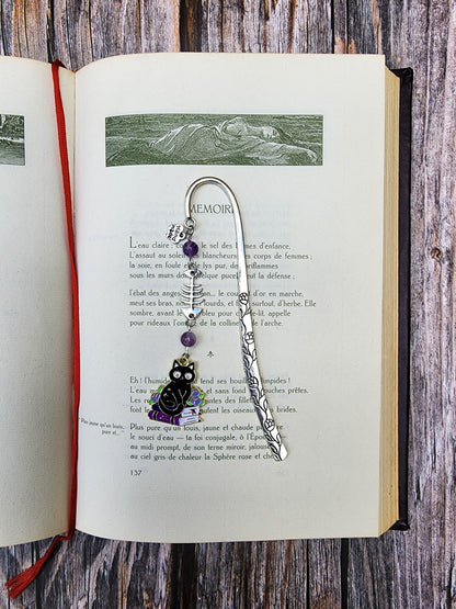 Marque-page - Petit chat noir livre