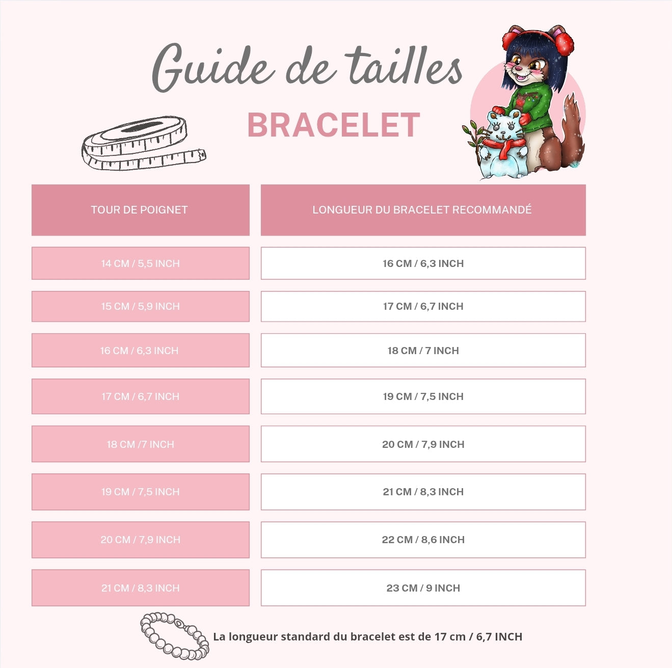 Bracelet Kawaii Cœur en Argent S925 – Amétrine & Cristal Rose Craquelé