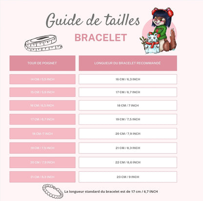 Bracelet Kawaii Cœur en Argent S925 – Amétrine & Cristal Rose Craquelé