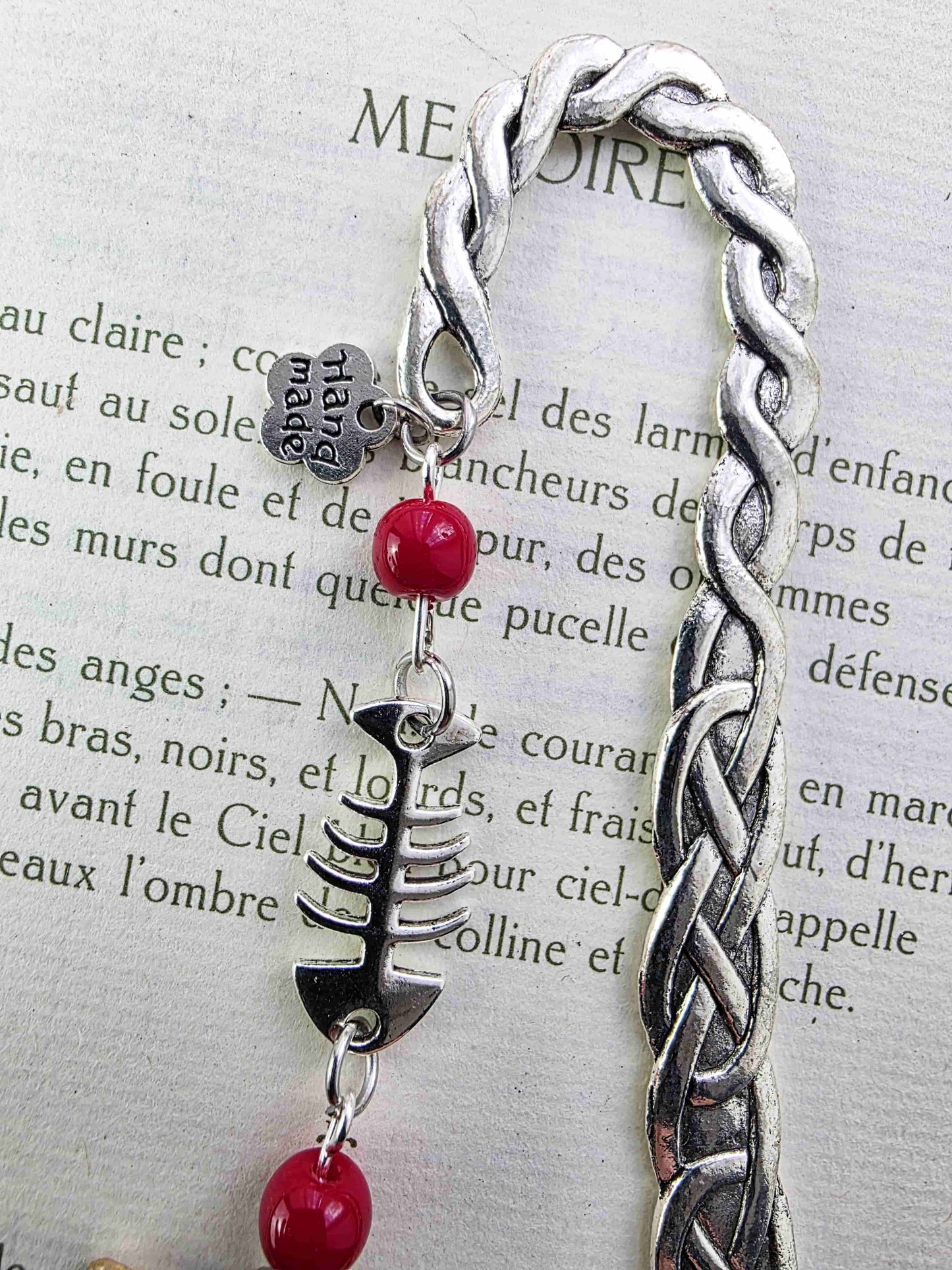 Marque-page - Chat noir couteau